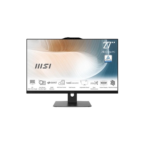 Msi am272p-893es i5-120u 16gb 512 w11p 27" negro